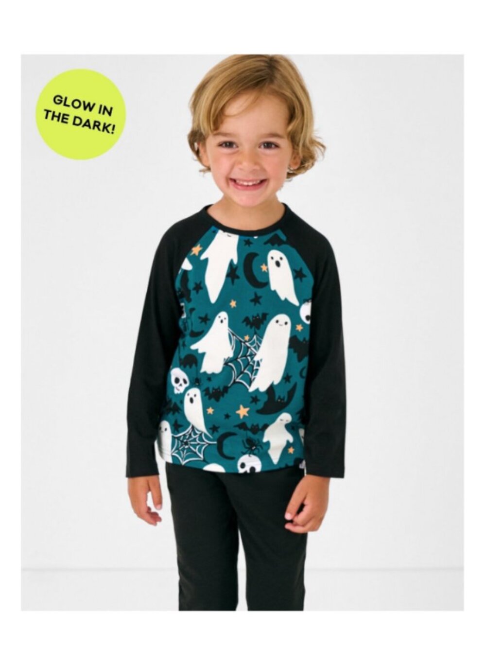 NWT Little Sleepies Frightful Friends Long Sleeve Raglan Tee - Size 5 / Size 5T